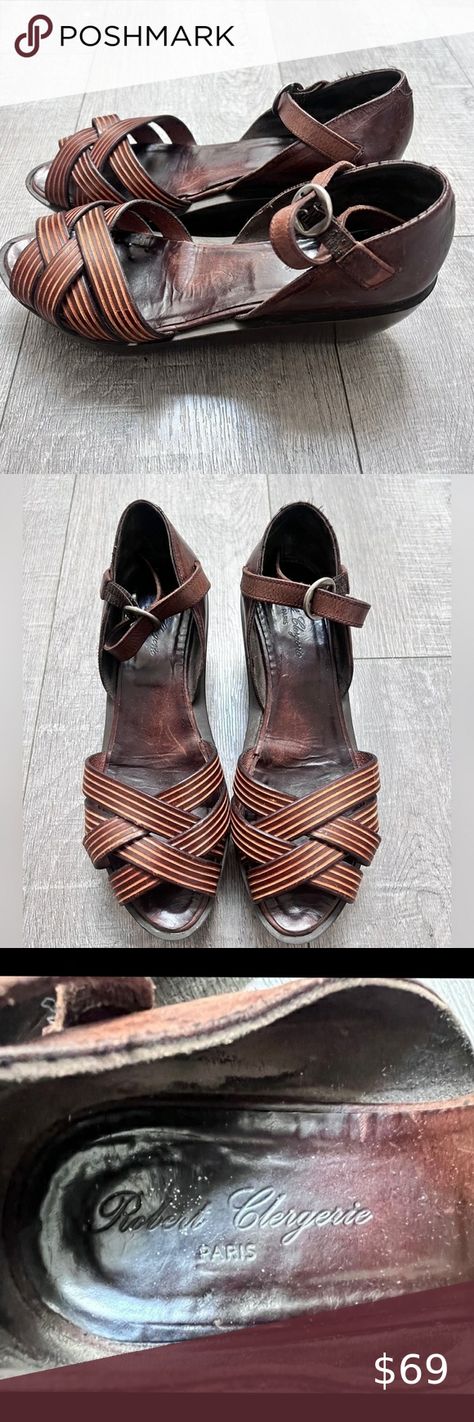 Robert Clergerie Brown Leather Strappy Platform
Sandals Size 8.5 Strappy Platform Sandals, Robert Clergerie, Platform Sandals, Brown Leather, Sandals, Heels, Best Deals, Fashion Design, Leather