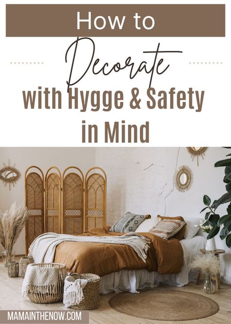 Nothing is more important to parents than to provide a safe home for their family. Learn how to decorate with hygge and safety in mind. Decorated Bedroom, Hygge Inspiration, Positive Parenting Advice, Organizing Toys, Conscious Discipline, Hygge Living, Family Safety, Hygge Decor, Happier Life