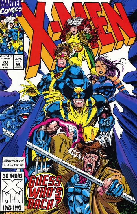 Gambit X Men, Men 90s, Xmen Comics, Marvel Comics Covers, Marvel Xmen, Uncanny X-men, Marvel Comic Books, Marvel Comics Art, Ms Marvel