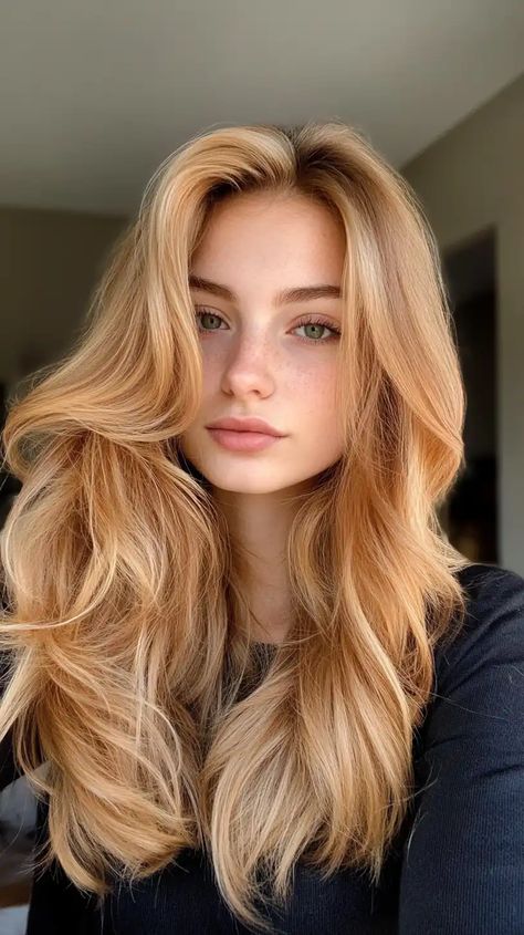 15 Blonde Hair Color Ideas to Refresh Your Look Blonde Chart Shades, Colored Highlights On Blonde Hair, Blonde Hair For Tan Skin Tone, Hair Color Ideas Blonde And Brown, Blonde Hair Reference, Short Warm Blonde Hair, Sunflower Blonde Hair, True Spring Hair, Fun Blonde Hair