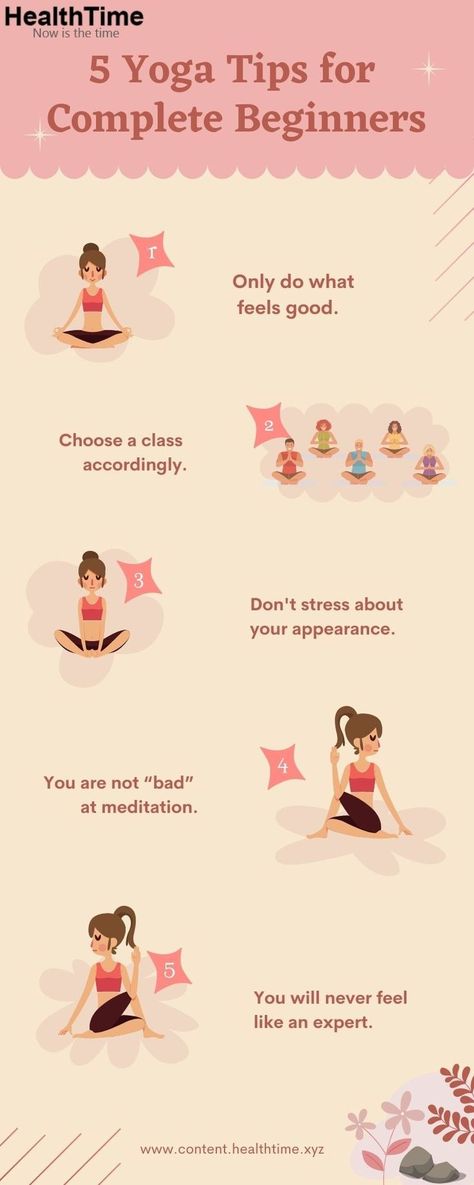 If you are new to yoga and looking for some tips to help get started, then this infographics will help you to know better. We will share five yoga tips for complete beginners. These tips will help set you up for success on your yoga journey. Meditation Methods, What Is Meditation, Meditation Scripts, How To Meditate, Meditation Poses, Types Of Meditation, Are You Scared, Best Meditation, Advanced Yoga