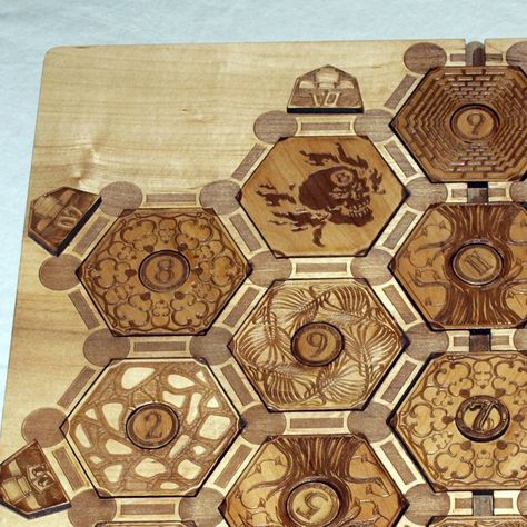 Laser Cut Projects, Catan Board Game, Catan Board, Settlers Of Catan, Cnc Files, Maker Project, Woodworking Guide, Diy Games, Woodworking Videos