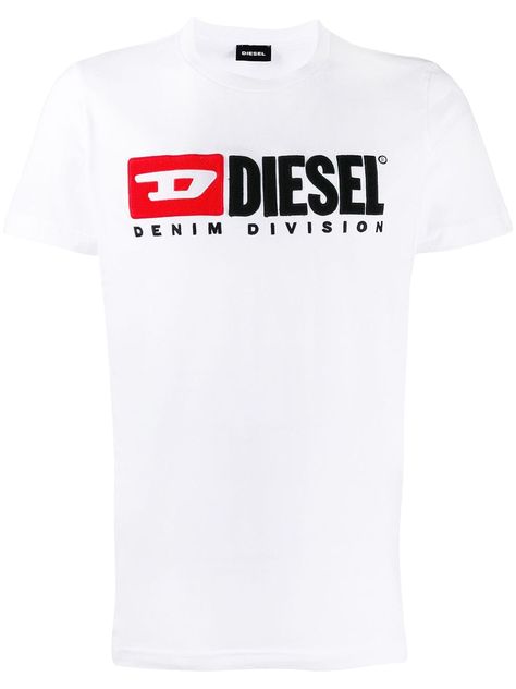 DIESEL DIESEL LOGO T-SHIRT - WHITE. #diesel #cloth Diesel Streetwear, Diesel Shirts Women, Diesel Logo, Diesel Clothing, Diesel Brand, Bills Shirts, Diesel Tshirt, Diesel Shirts, Diesel Denim