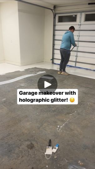 2.1K views · 94 reactions | DIY Holographic garage floor ✨
Garage floor makeover. Epoxy flooring, and doing holographic glitter from @hobbylobby 🫣 let’s see how this turns out.

@spectrumpainthardware #garagefloormakeover #garagefloor #glitter #glittergarage #makeover #diy #garagemakeover #holographic | The Silva Homestead | whit.silva · Original audio Glitter Garage Floor, Garage Cave Ideas, Glitter Epoxy Floor, Epoxy Garage Floor Ideas, Garage Floor Makeover, Garage Epoxy Floor, Garage Floor Ideas, Epoxy Garage Floor, Floor Makeover