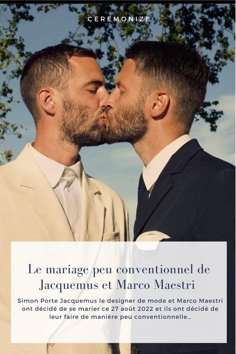 Jacquemus et Marco Maestri, le mariage Meme Costume, Couple Photos