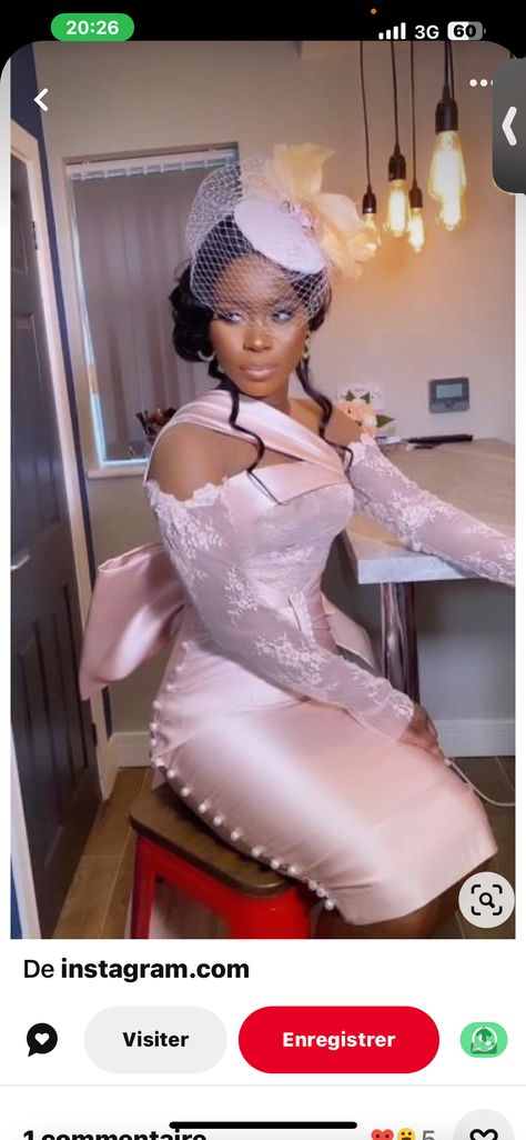 Civil Wedding Bridesmaid Dress, Asoebi Ball Gowns, Wedding Dresses For Civil Wedding, Weeding Guest Dresses, Gorgeous Bridesmaid Dresses Lace, Short Wedding Gowns The Bride, Classy Court Wedding Dress, Civil Wedding Court, Court Dresses Wedding Civil