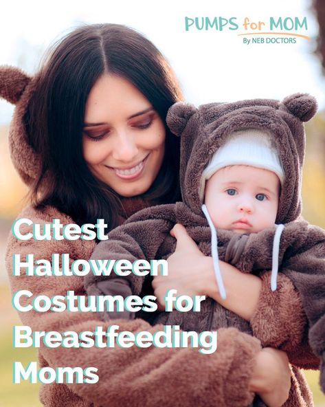 It's Spooky Season! 👻 Stumped on how to dress up with your little one this year? Head to our blog for the cutest halloween costumes for breastfeeding moms. Postpartum Halloween Costume, Breastfeeding Halloween Costumes, Cutest Halloween Costumes, Mom Halloween Costumes, Book Character Costumes, Nursing Mom, Nursing Friendly, Cute Halloween Costumes, Funny Halloween Costumes