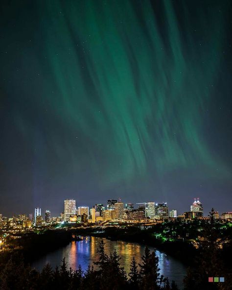 We've been getting some beautiful light shows over Edmonton! ❤ Edmonton Alberta, Miraculous Ladybug Comic, Light Show, City Hall, Beautiful Lights, Cozy House, Winter Wonderland, New World, Sweden