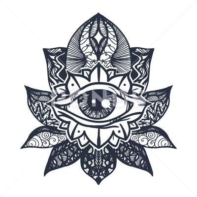 Lotus Flower Tattoo Men, Flower Tattoo Men, Ohm Tattoo, Eye Mandala, Pitbull Tattoo, Mandala Lotus, Eye Of Providence, Eye Eye, Mythology Tattoos