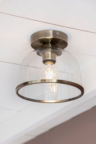 Brass Gloucester Flush Ceiling Light Low Ceiling Bathroom Lighting, Hallway Ceiling Lights Ideas, Hallway Lighting Ideas Ceilings, Low Ceiling Lights, Flush Ceiling Lights Uk, Hallway Lamps, Kitchen Lighting Ideas For Low Ceilings, Ceiling Lights Uk, Hallway Ceiling Lights