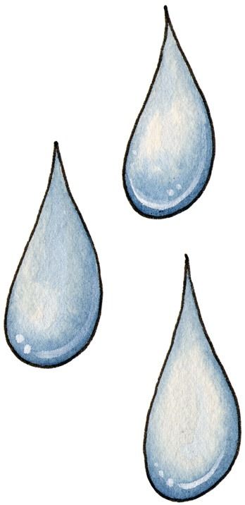 Raindrop Illustration, Nature Drawings Pencil, Silhouette Cameo Ideas, Vintage Christmas Ideas, Clouds Illustration, Laurie Furnell, Scrapbooking Printables, Children Clipart, Nature Drawings