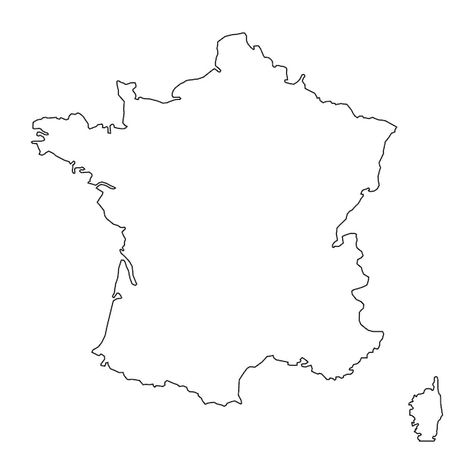 Vecteur fond de carte de france avec éta... | Premium Vector #Freepik #vector #drapeau-france #contour-france #symbole-france #francais France Map Outline, Map Of France Printable, France Map Illustration, France Aesthetic, Map Outline, Contour Map, France Map, Illustrated Map, Map Design