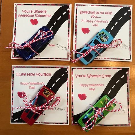 Valentines Day Gifts For Toddler Boy, Hot Wheels Valentine, Car Valentine, Toddler Valentine Gifts, Valentine Gifts For Boys, Boy Valentines, Baby Valentines, Valentine Kids, Valentines Kids