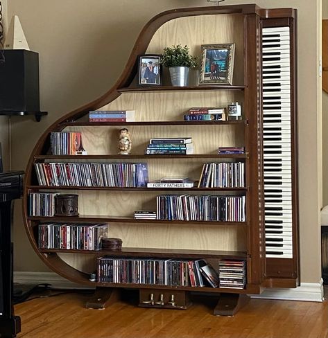 Grand Piano Repurpose, Piano Cabinet, Piano Shelf, Piano Repurpose, Music Furniture, Upcycling Design, Piano Decor, Entry Furniture, Upcycled Furniture Diy