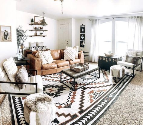 Modern Southwest Living Room, Southwest Decor Living Room, Western Boho Living Room, Western Apartment Decor, Western Style Living Room, Modern Western Home Decor, Modern Southwest Decor, Southwestern Living Room, Western Living Room Decor