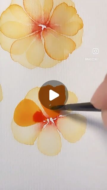 Nadia Sacchetto’s Watercolor Art on Instagram: "Good evening, here is Another layering reel. Hope you all had a wonderful Christmas 🎄♥️🙏🏻😘 Thank you for all your continued support🥰💫 🌸🌼🌸🌼🌸🌼🌸🌼🌸 Artist 👩‍🎨 - follow me for more @nadz1967 Paints @winsorandnewton @danielsmithartistsmaterials Paper @artnfly 💕 🌸🌼🌸🌼🌸🌼🌸🌼🌸 #new #newart #weekend #selfcare #weekend #morning #mood #motivation #motivateothers #inspire #inspiredaily #dailyart #dailyinspiration #daily #design #watercolour #artist #artoftheday #artistsoninstagram #paintingoftheday #paintingforsale #watercolourflowers #artreels #artreelsforinstagram #instagood #instadaily #instamood #reels #instaart #reelsinstagram" Layering Watercolor Technique, Layered Watercolor Flowers, Selfcare Weekend, Weekend Selfcare, Abstract Watercolor Tutorial, Mood Motivation, Abstract Watercolor Flower, Paint Tutorials, Art Demonstrations