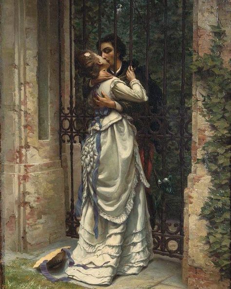 𝐴𝑟𝑡.ㅤ on Twitter: ""The Kiss" by Silvio Allanson (1910)… " Era Victoria, Kiss Painting, Victorian Paintings, Romantic Paintings, Rennaissance Art, Romance Art, The Kiss, Cover Ideas, Classic Paintings