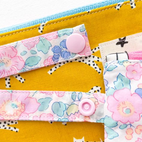 Want to know how to install KAM snaps? Learn all about them and how to add them to your sewing projects in this FREE tutorial. Kam Snaps, Tips And Trick, Great Inventions, Pouch Pattern, Fabric Markers, Snap Fasteners, Baby Sewing, Free Tutorial, The Pouch