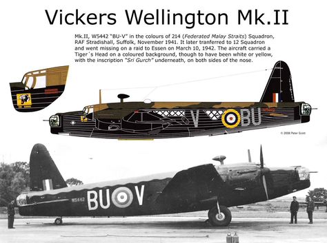 Vickers Wellington Mk.II, W5442, "BU-V", 214° Squadron, RAF Stradishall, Suffolk, Novembre 1941. Vickers Wellington, Wwii Airplane, Wwii Fighters, Wwii Plane, British Aircraft, Wwii Aircraft, Ww2 Aircraft, Vintage Aircraft, Facebook Groups