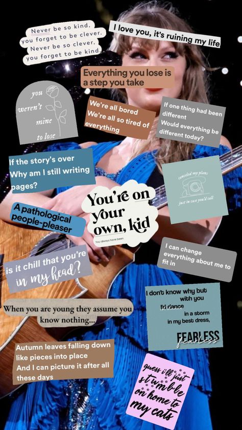 Taylor Swift lyrics that have meaning to me ♡ #taylorswift #tslyrics #lyrics #taylorswiftlyrics ￼ Taylor Swift Lyrics Collage, Taylor Swift Song Meanings, Song Lyric Collage, Lyric Collage, Lyrics Collage, Family Rules Sign, Taylor Swift Song, Swift Wallpaper, Swift Lyrics