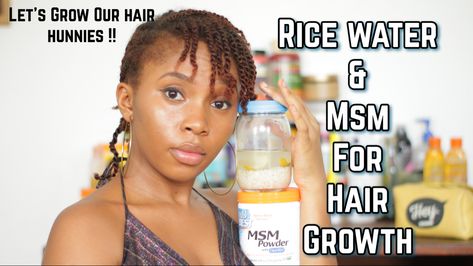 Msm Powder, Traction Alopecia, Rice Water, For Hair Growth, My Hair, For Hair, Hair Growth, To Grow, Rice