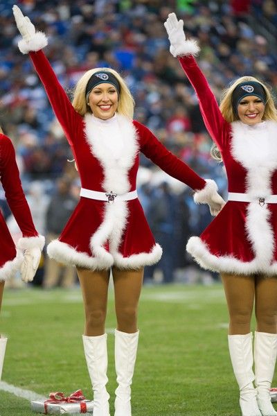 Santa Costumes, Santa And His Reindeer, Santa Costume, Cheer Outfits, Nfl Cheerleaders, Fun Run, Christmas Costumes, Winter Fashion Outfits, Put Together