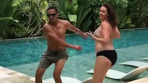 Australian comedian Celeste Barber and her husband Api Robin hilariously parody a celebrity Instagram video. Celeste Barber Video, Celeste Barber Hilarious, Celeste Barber, Dancing Video, Celebrity Instagram, A Celebrity, Instagram Video, Daily Mail, Comedians