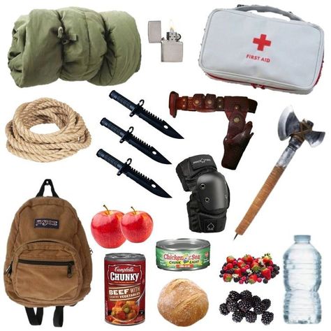 Zombie Apocalypse Book Cover Ideas, Zombie Apocalypse Needs, Zombie Apocalypse Bag Items, Zombie Apocalypse Supplies, Zombie Apocalypse Essentials, Zombie Survival Aesthetic, Zombie Apocalypse Items, Zombie Apocalypse Outfits Aesthetic, Apocalipsis Aesthetic