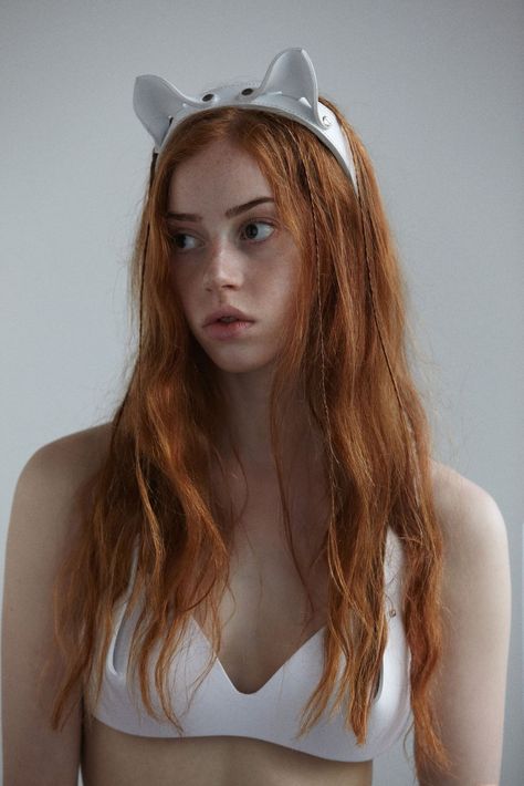 Lily Newmark, David Dubnitskiy, Fleet Ilya, Vintage Photography Women, Cat Headband, Cat Ear Headband, Headband White, Beautiful Goddess, White Headband