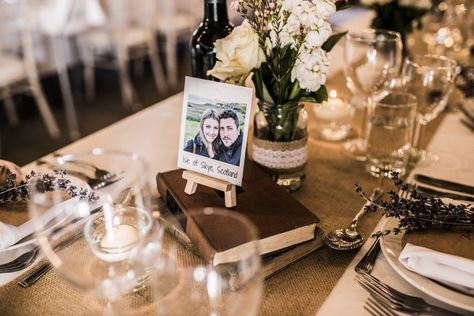 Mini easel, polaroid and Vintage book table names at Wedderburn Barns Polaroid Wedding Table Names, Polaroid Centerpiece, Polaroid Display, Polaroid Wedding, Mini Easel, Wedding Centrepieces, Wedding Table Names, Book Table, Travel Theme Wedding