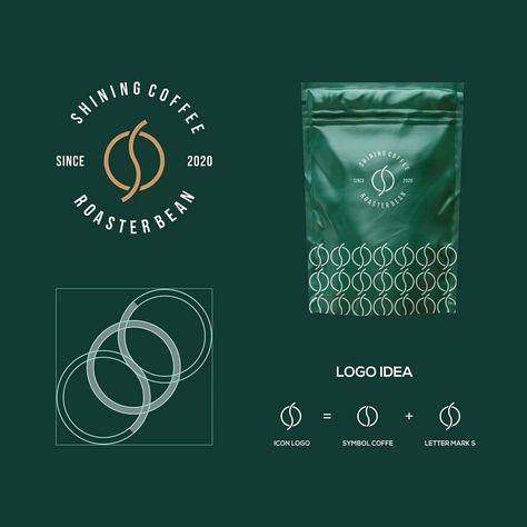 Logo © on Instagram: “Shining Coffee . 👉 Contact us to order Exclusive Logo . Hey guys you can check the awesome coffee logo concept for shining coffee. It's…” Coffee Logos, Cafe Logo Design, Logo Coffee, Logo Samples, Shop Logo Design, Coffee Ideas, Coffee Logo, Identity Design Logo, Cafe Logo