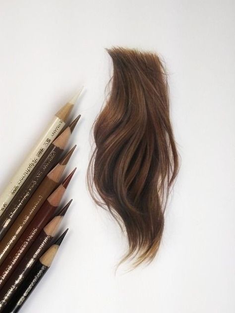 What Colours Make Brown, Hair Drawing Colored Pencil, How To Colour Realistically, How To Draw Hair Colored Pencils, Hair Sketch Realistic, How To Color Hair Colored Pencil, Hair Drawings Sketches, Colored Pencil Hair Tutorial, How To Colour Hair Drawing