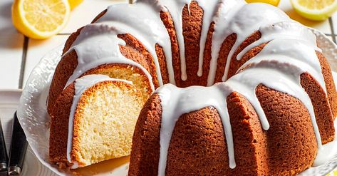 Kardea Brown's Lemon-Lime Soda Cake with Vanilla Glaze | PEOPLE.com Moroccan Cake, Sprinkles Dress, Moroccan Desserts, 7 Up Cake, Lemon Cake Easy, Soda Cake, Lemon Soda, Pollo Guisado, Brown Recipe