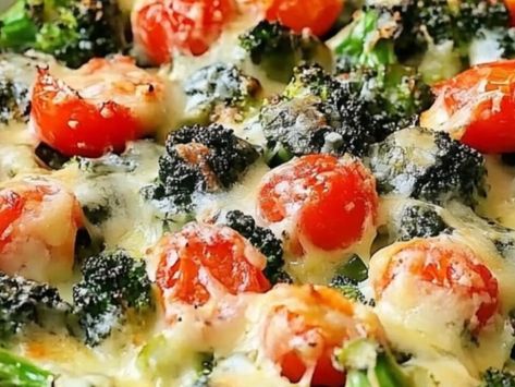 Creamy Baked Broccoli with Tomatoes and Kale: Nourishing and Delicious - NewsBreak Creamy Baked Broccoli With Tomatoes, Creamy Baked Broccoli And Kale, Creamy Baked Broccoli Tomatoes And Kale, Creamy Baked Broccoli Tomato And Kale, Creamy Baked Broccoli With Tomatoes And Kale, Cheese Enchilada Casserole, Spinach Cheese Puffs, Baked Broccoli, Easy Zucchini Recipes