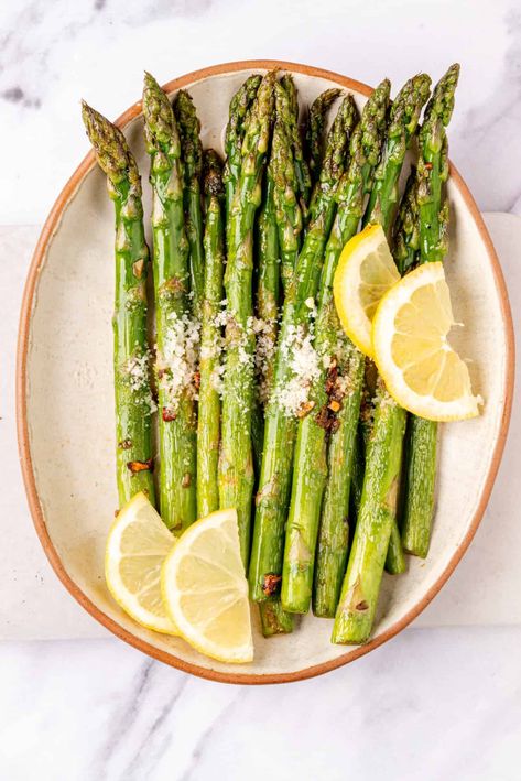 Sauteed Asparagus | Baked Bree Asparagus Recipes Sauteed, Raspberry Clafoutis Recipe, Asparagus In The Air Fryer, Frozen Asparagus, Pasta Mama, Best Asparagus, Air Fryer Asparagus, Sauteed Asparagus, Saute Asparagus