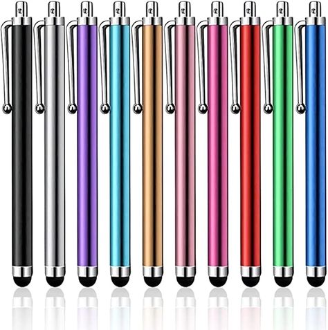 10 Pcs Stylus Pens for Touch Screens Phone Stylus Pens Universal Capacitive Stylus Touch Screen Pens Compatible with iPad iPhone Kindle Tough Tablet Phone Pen, Windows Tablet, Footie Pajamas, Rose Violette, Stylus Pens, Samsung S5, Stylus Pen, Tablet Phone, Ipad Iphone