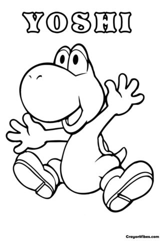 yoshi-coloring-pages (1) Yoshi Coloring Pages, Coloring Pages Free Printable, Fine Motor Skills Development, Printable Coloring Sheets, Loyal Friends, Cartoon Coloring Pages, Favorite Cartoon Character, Quiet Time, Free Downloads