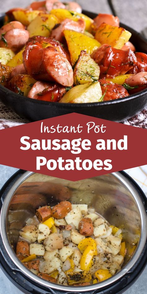 Chicken Instapot, Recipes Instapot, Best Pressure Cooker Recipes, Sausage And Potatoes, Instapot Meals, Cabbage And Sausage, Best Pressure Cooker, Pot Recipes Healthy, Pot Recipes Easy