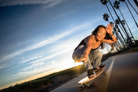 Peggy Oki, Skate Reference, Zuma Beach, Old School Skateboards, Santa Monica Mountains, Skate Boards, Save The Whales, Elderly Woman, Z Boys