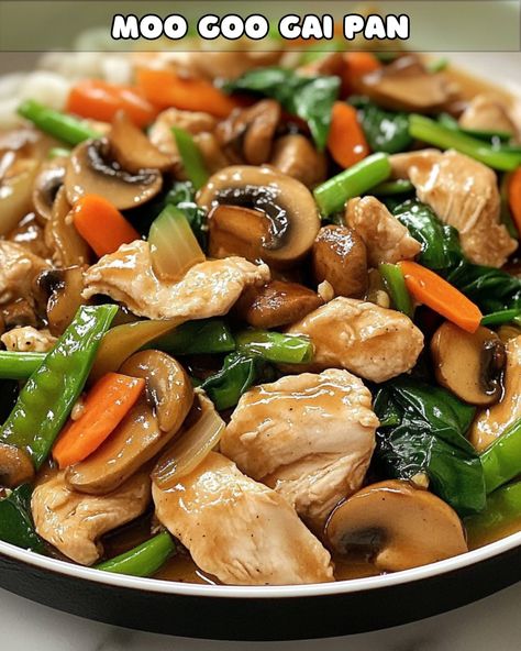 Moo Goo Gai Pan Recipe, Moo Goo Gai Pan, Chicken And Spinach Casserole, Cauliflower Fritters, Spinach Casserole, Chicken And Cabbage, Pan Recipe, Beef Pasta, American Dishes