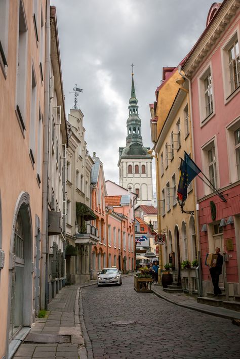 Tallinn Old Town Tallinn Aesthetic, Scandinavian Cruise, Tallinn Old Town, Europe Street, Industrial Wall Art, Baltic Countries, Superflat, Tallinn Estonia, Places In Europe