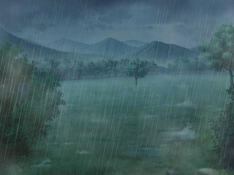 Gacha Rain Background, Raining Background Anime, Rain Forest Background, Rainy Backgrounds, Rainy Anime Background, Background Rain, Raining Background, Anime Rain, Rain Background