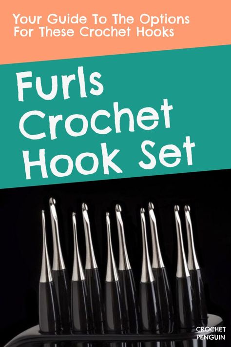 #Furls Fiberarts, who make luxury crochet hooks, sell many options. Unfortunately, they don't sell sets. Instead, here is a guide to the recommended furls crochet hook set, hook cases, and holders. #crochetlover #crochetlovers Crochet Hook Size Chart, Crochet Hook Sizes Chart, Furls Crochet, Crochet Hook Size, Wooden Crochet Hooks, Ergonomic Crochet Hook, Crochet Penguin, Crochet Tools, Crochet Hook Set