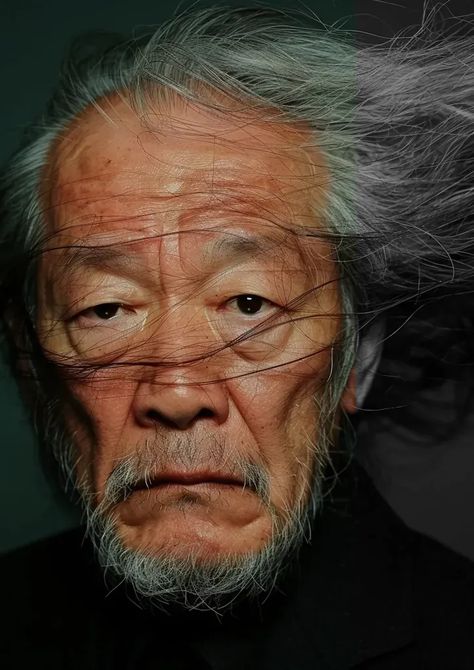 Full Color Image in ai-img-gen.com 🔸 photo,asian old man, his hair flutters in the wind, his is rewound with white hairs, real photo, med... 🔸 From Midjourney AI Image Asian Old Man, Old Asian Man, Asian Man, Long Gray Hair, Rule Of Thirds, White Beard, Color Image, Close Up Portraits, Deep Wrinkles