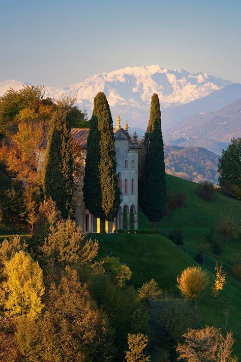 Old House, In The Middle, The Middle, Trees, Italy, Building