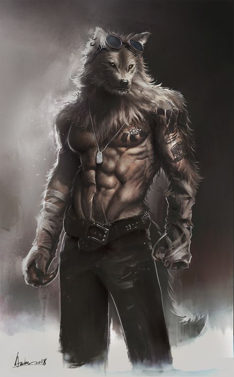 ArtStation - Werewolf, Amber Tsai Wolf Warriors, Fantasy Wolf, Werewolf Art, Vampires And Werewolves, Wolf Wallpaper, Anime Wolf, Mythical Creatures Art, A Wolf, Wolf Art