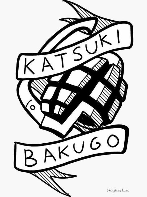 Bakugo Tattoo Ideas, Mha Tattoos Simple, Bakugou Tattoo, Bakugo Tattoo, Tattoos Japanese, Tattoos Cute, Castle Tattoo, Tattoo Signs, Flash Design