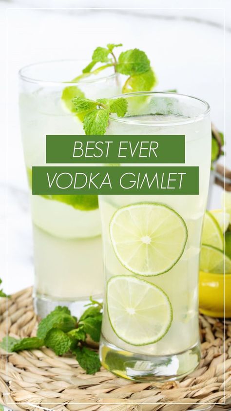 This vodka and lime juice (vodka gimlet) is a simple, classic cocktail that’s great as an appetizer. Serve it on the rocks for a mint-cooling, refreshing drink. Vodka Gimlet Recipe With Roses Lime Juice, Vodka Gimlet With Roses Lime Juice, Lime Vodka Cocktails, Lime Vodka Drinks, Vodka Gimlet Recipe, Lime Juice Recipes, Vodka Gimlet, Gimlet Recipe, Lime Drinks