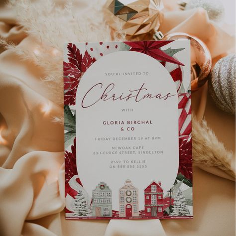 Christmas Party Invitation Template, Dinner Party Invitations, Christmas Dinner Party, Christmas Party Invitation, 22 December, Holiday Party Invitations, Christmas Invitations, Christmas Party Invitations, Christmas Templates