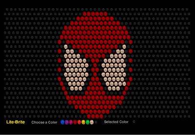 spiderman litebrite.gif (400×277) Lite Brite Templates Free Printable, Lite Brite Ideas, Chalk Board Christmas, Sweater Decorations, Christmas Sweater Party Ideas, Lite Brite Designs, Ugly Christmas Sweater Party Ideas, Light Brite, Lite Bright